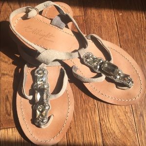 Diamond studded sandals made in India